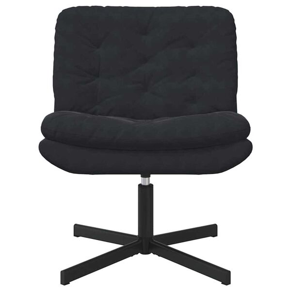 vidaXL Swivel Relaxing Chair Black 63 x 75 x 76 cm Velvet