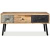 vidaXL Coffee Table Solid Reclaimed Teak 90x65x40 cm