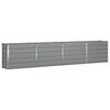 vidaXL Planter Light Grey 385 x 50 x 77 cm Galvanised Steel