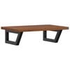vidaXL Basin Shelf Wall Mounted Steel and Solid Wood Oak