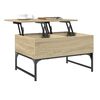 vidaXL Coffee Table Sonoma Oak 70x50x40 cm Engineered Wood and Metal