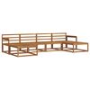 vidaXL Outdoor Sofa Set 6 pcs 6-Seaters Natural Solid Acacia Wood
