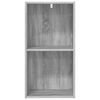 vidaXL Bookcase Grey Sonoma 40x30x77 cm Engineered Wood