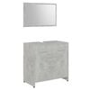 vidaXL Bathroom Furniture Set Concrete Grey Engineered Wood