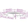 vidaXL Bed Frame with Drawer Artisan Oak 140 x 200 cm Engineered Wood