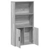vidaXL Bookcase Grey Sonoma 60x24x120 cm Engineered Wood
