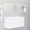 vidaXL Bathroom Furniture Set White Engineered Wood