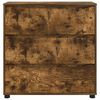 vidaXL Storage Cabinet Smoked Oak 80 x 31 x 81 cm Engineered Wood