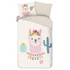 Good Morning Kids Duvet Cover LLAMA 140x200/220 cm Multicolour