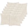 vidaXL Cushion Cover 12 pcs HEERLEN White 45 x 45 cm Faux Rabbit Fur