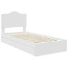 vidaXL Storage Bed with Headboard White 75 x 190 cm Engineered Wood