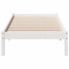 vidaXL Extra Long Bed Frame without Mattress White 80x220 cm Solid Wood Pine