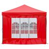 vidaXL Folding Party Tent with Sidewalls Red 3x6 m