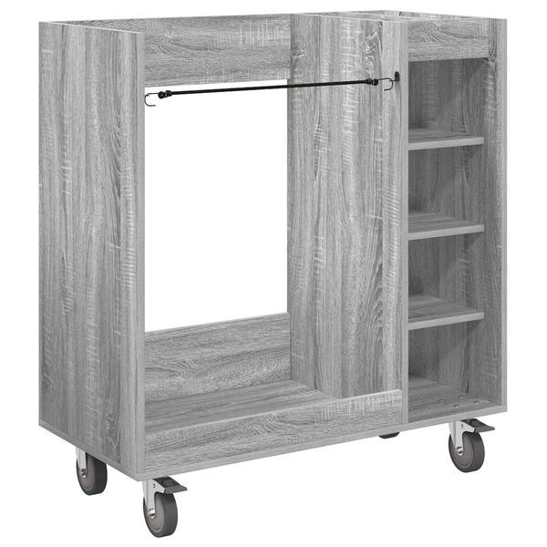 vidaXL Golf Cabinet with Wheel Plain Grey Sonoma 90 x 45 x 98 cm