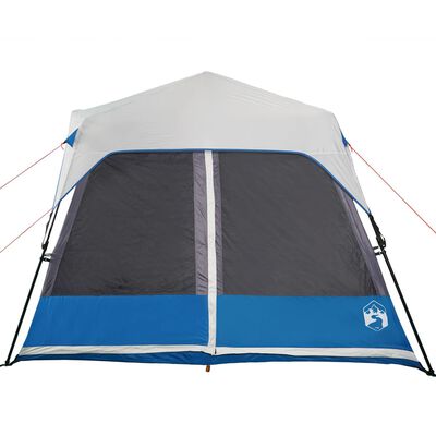 vidaXL Camping Tent with LED Light 9-Person Light Blue