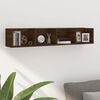 vidaXL CD Wall Shelf Brown Oak 100x18x18 cm Engineered Wood