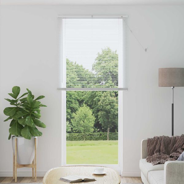 vidaXL Venetian Blind Manual Adjustable White 213 x 80 cm PVC