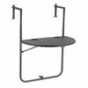 Livin'outdoor Balcony Foldable Table Half Round Grey