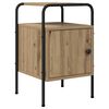 vidaXL Bedside Cabinet Artisan Oak 35 x 36.5 x 56 cm Engineered Wood