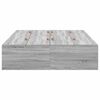 vidaXL Storage Bed Frame Grey Sonoma 120 x 200 cm Engineered Wood