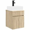 vidaXL Wall-mounted Sink Vanity Sonoma Oak 39 x 41 x 62.5 cm