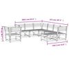 vidaXL 8 Piece Garden Lounge Set Impregnated Wood Pine