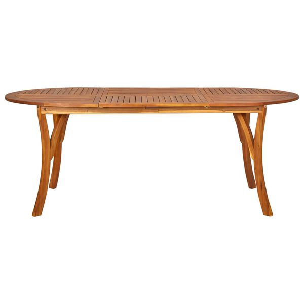 vidaXL 7 Piece Garden Dining Set Brown