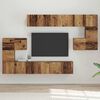 vidaXL TV Cabinet Set Wall-mounted 10 pcs Old Wood Engineered Wood