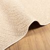 vidaXL Rug ZIZUR Beige 120x120 cm Jute Look Indoor and Outdoor