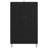 vidaXL Highboard Black Oak 69.5 x 31 x 115 cm Engineered Wood