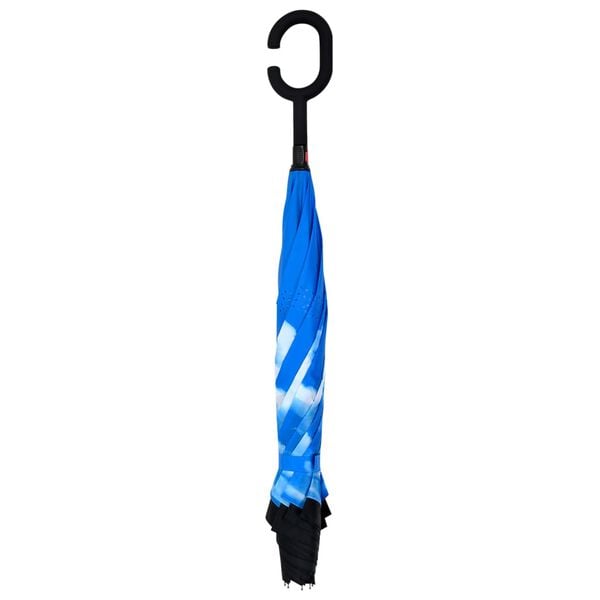 vidaXL Umbrella C-handle Black 108 cm