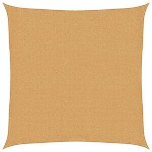 vidaXL Sunshade Sail 160 g/m&sup2; Square Sand 2x2 m HDPE