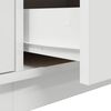 vidaXL TV Cabinet with LED Lights White 193.5x41x50 cm