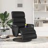 vidaXL Massage Recliner Chair Black 71 x 98 x 106 cm Faux Leather