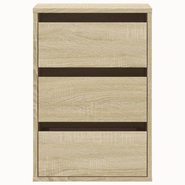 vidaXL Corner Chest of Drawers Sonoma Oak 40x41x58 cm Engineered Wood