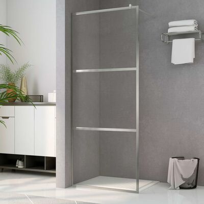 vidaXL Walk-in Shower Wall with Clear ESG Glass 90x195 cm