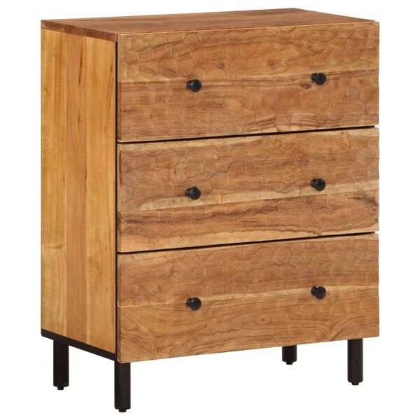 vidaXL Side Cabinet 60x33x75 cm Solid Wood Acacia
