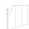 vidaXL Metal Replace Headboard White 90 cm