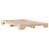 vidaXL Bed Frame Natural 140 x 200 cm Solid Pine Wood