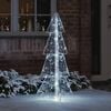 vidaXL Christmas Tree with 100 LEDs Cold White 120 cm Acrylic