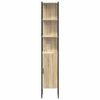 vidaXL Bathroom Cabinet Beige 33 x 33 x 185.5 cm Engineered wood