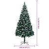 vidaXL Artificial Christmas Tree with 300 LEDs with Stand Green 210 cm