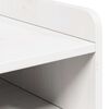 vidaXL Bedside Table White 38 x 36 x 29.5 cm Solid pine wood