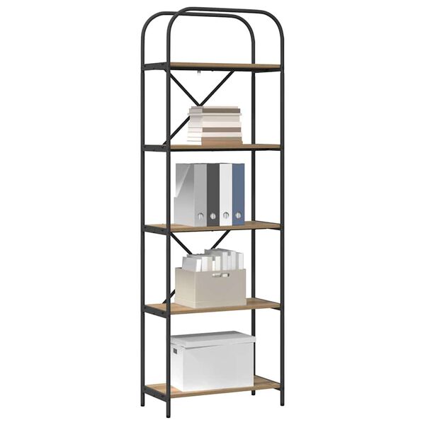 vidaXL Bookshelf Artisan Oak 60 x 30 x 183 cm Engineered wood