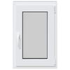 vidaXL Basement Window "RISOR" 50x75 cm Tilt&Turn DIN Right Anthracite