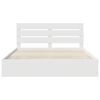 vidaXL Bed Frame with Drawer White 200 x 200 cm Engineer Wood
