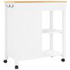 vidaXL Kitchen Trolley MONZA 84x40x88.5 cm Solid Wood Pine