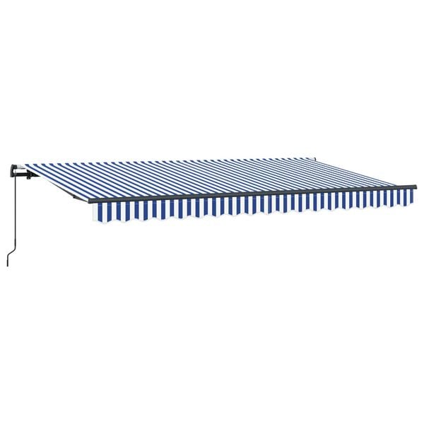 vidaXL Retractable Awning Blue 400 x 200 cm Fabric