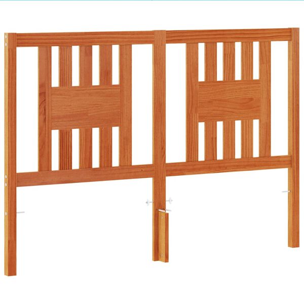 vidaXL Headboard Wax Brown 140 cm Solid Wood Pine