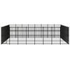 vidaXL Outdoor Dog Kennel Steel 58.98 m&sup2;